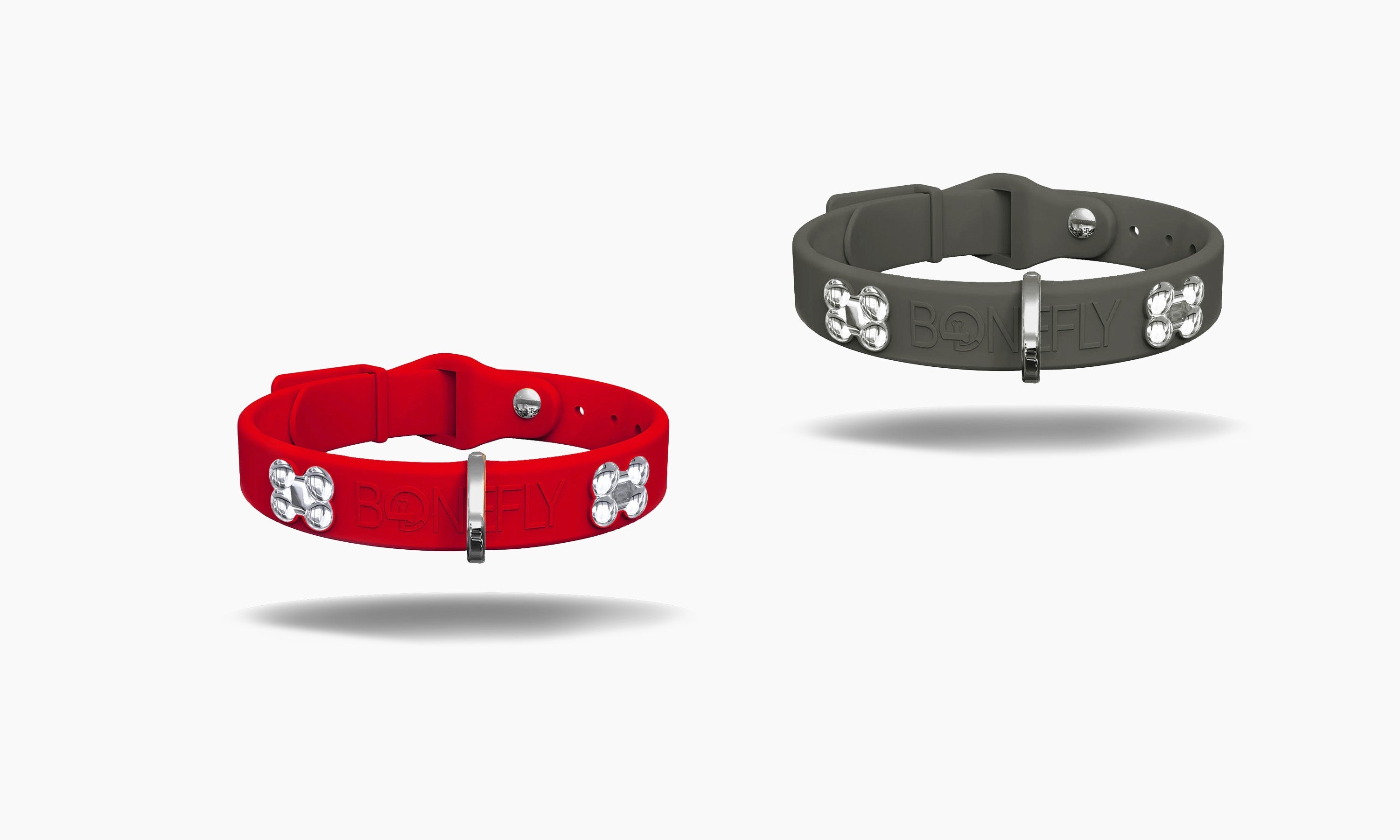 BONEFLEX COLLAR SILVER BONES