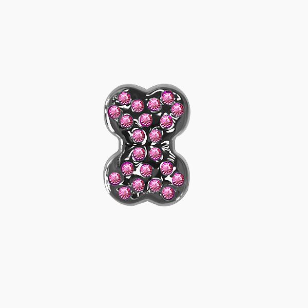 SWAROVSKI BLACK-PINK BONES