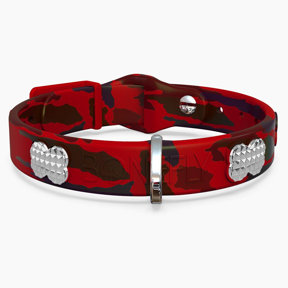 Boneflex Signature Spike Silver Collar