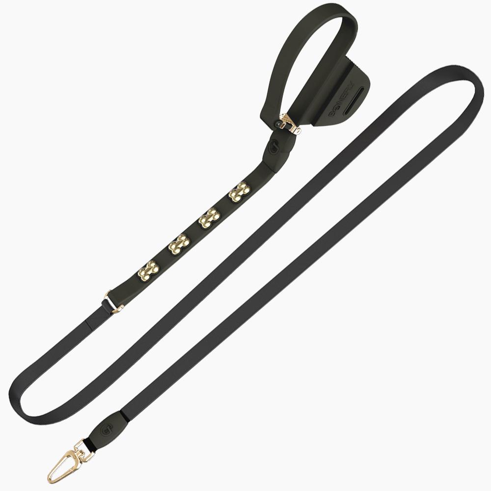 Boneflex Signature Gold Bones Leash