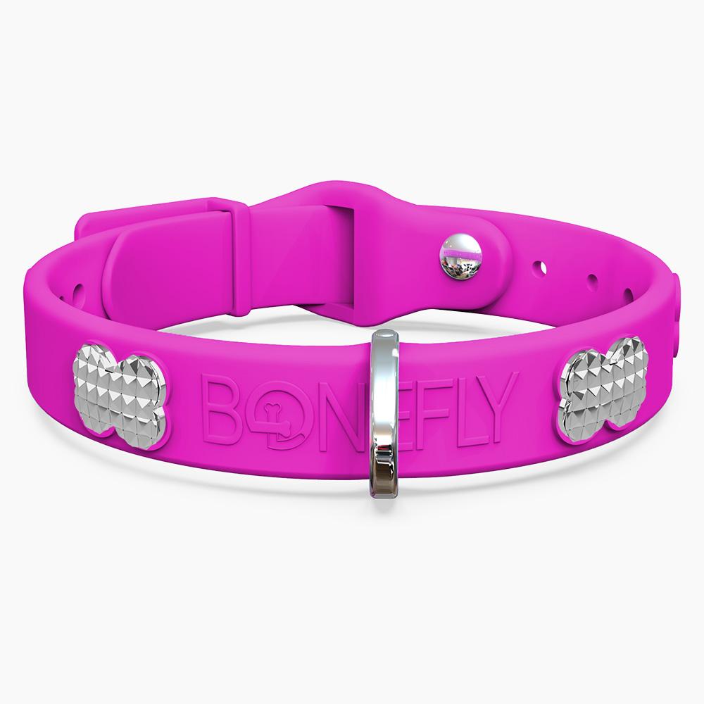 Boneflex Signature Spike Silver Collar