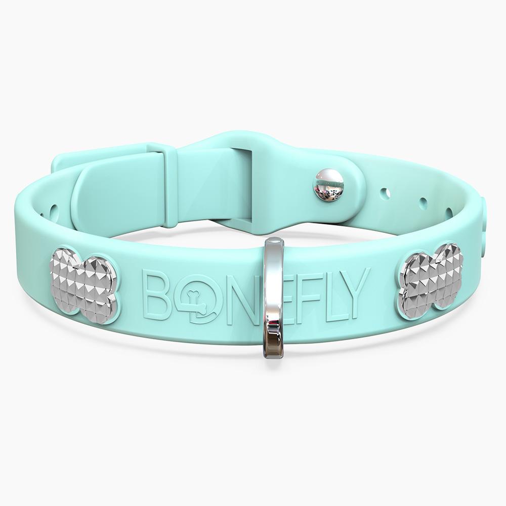 Boneflex Signature Spike Silver Collar