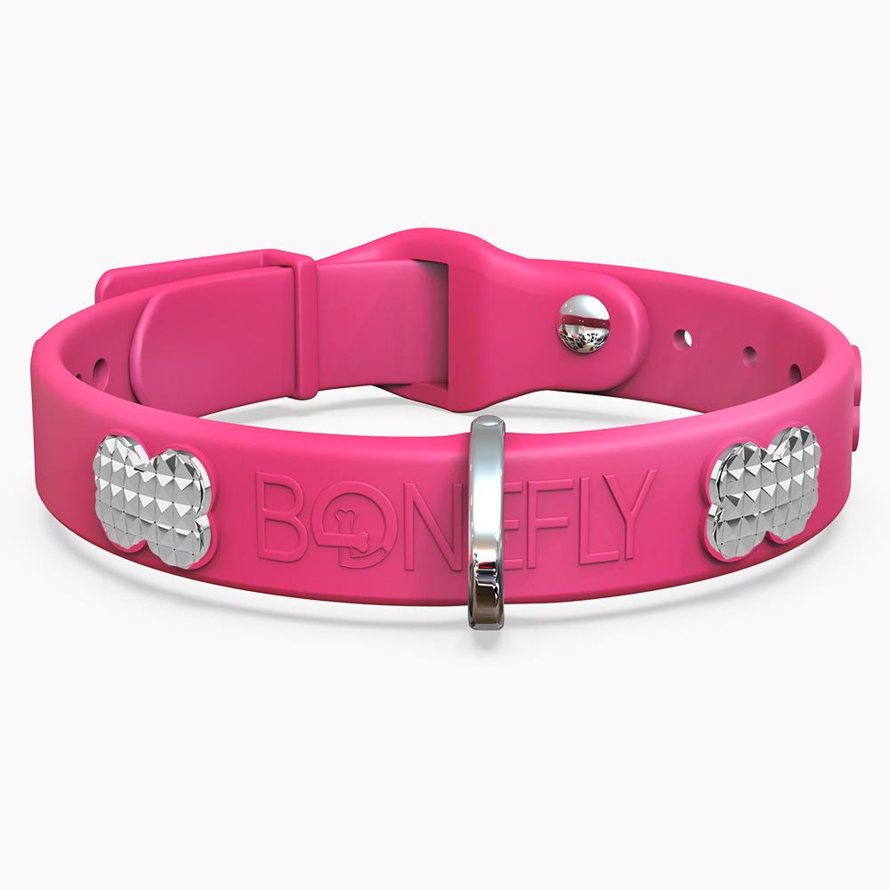 Boneflex Signature Spike Silver Collar
