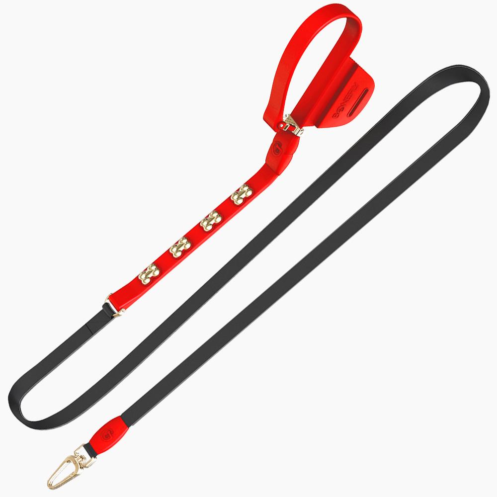 Boneflex Signature Gold Bones Leash