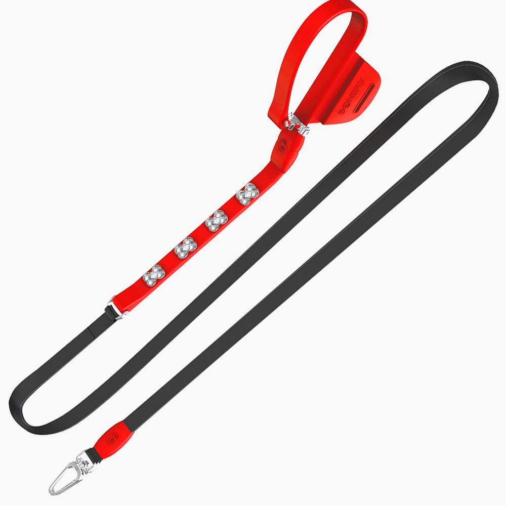 Boneflex Signature Silver Bones Leash