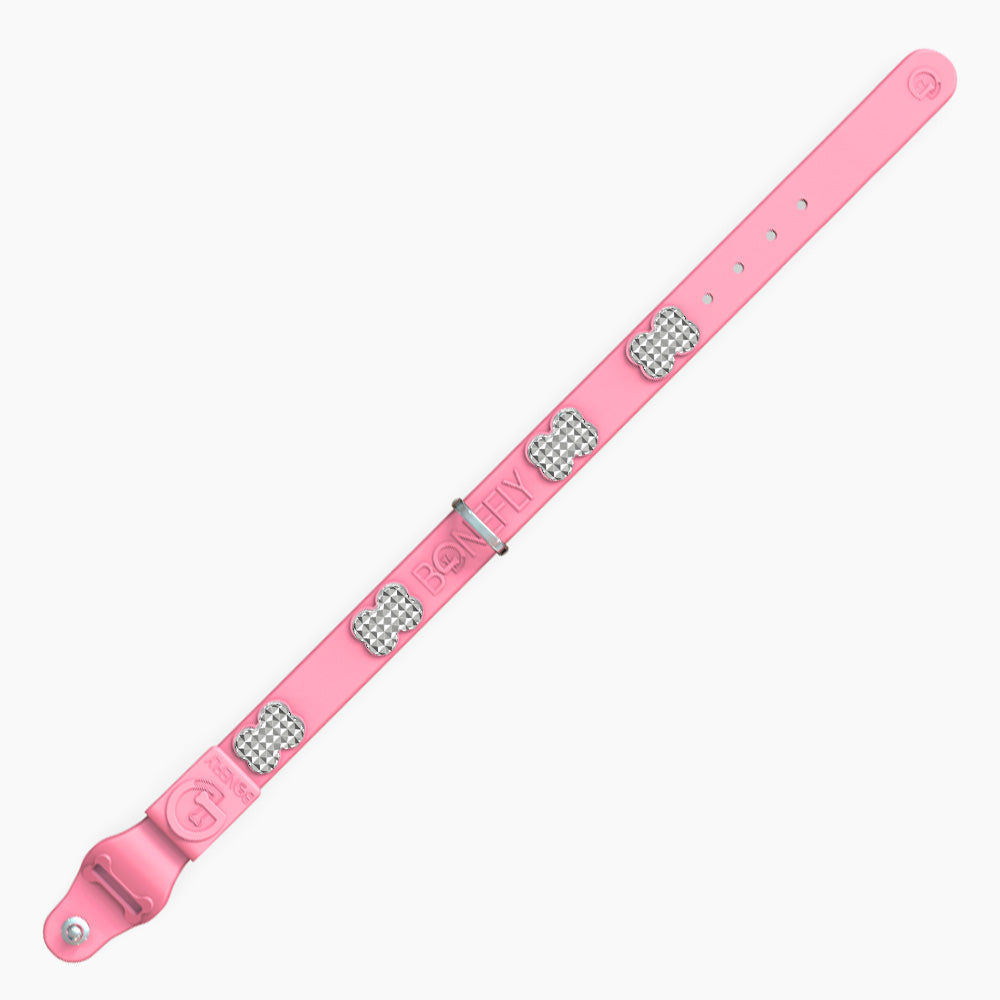 Boneflex Signature Spike Silver Collar