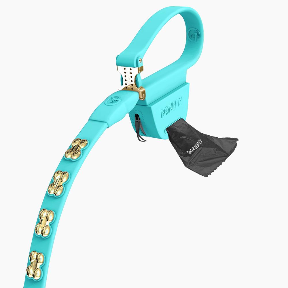 Boneflex Signature Gold Bones Leash