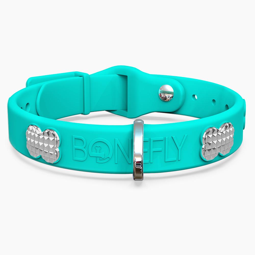 Boneflex Signature Spike Silver Collar