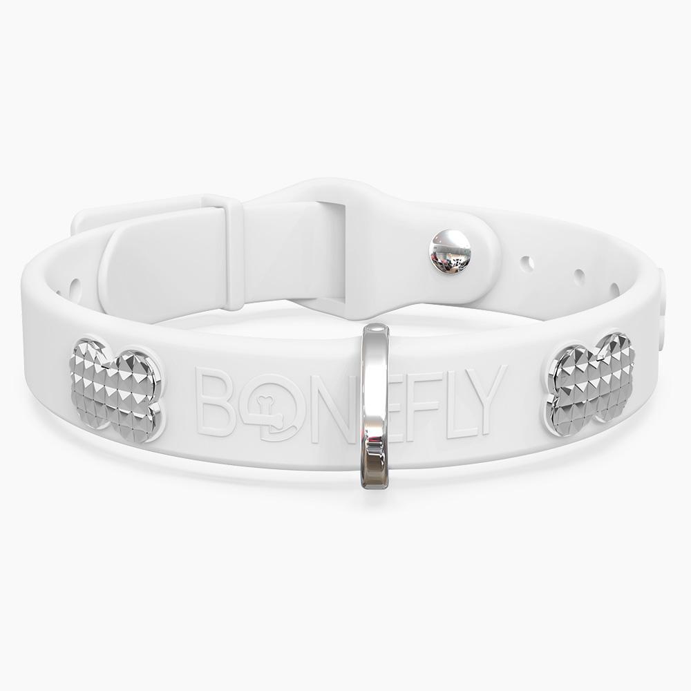 Boneflex Signature Spike Silver Collar