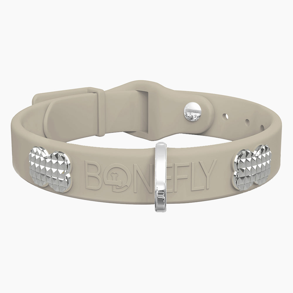 Boneflex+ Signature Spike Silver Collar